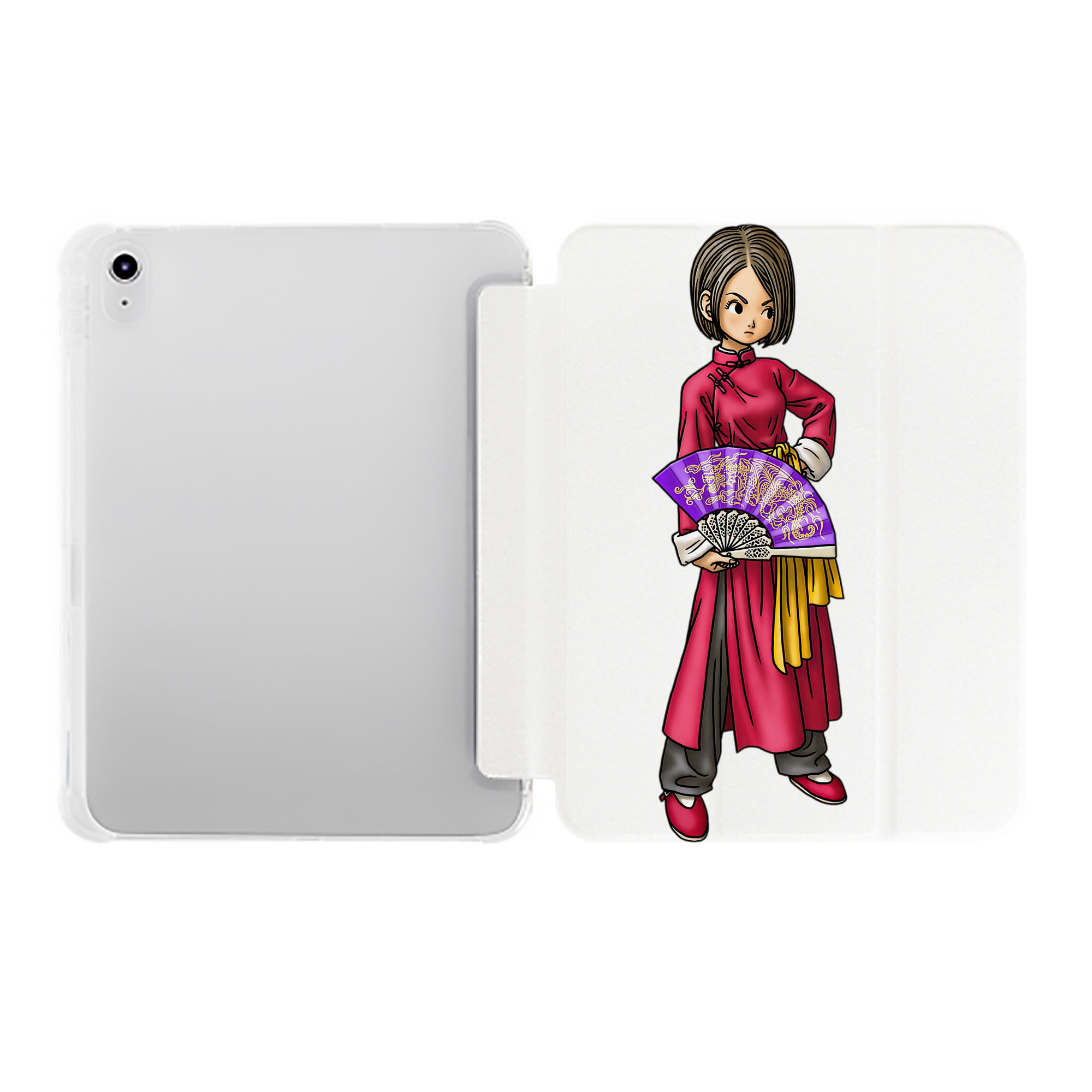 （画像用） ドラゴンクエスト Doragon Kuesuto Dragon Quest IPad ケース ペン収納付き 三つ折りスタンド PUレザー×シリコン 対応機種9.5/10.5/10.9インチ